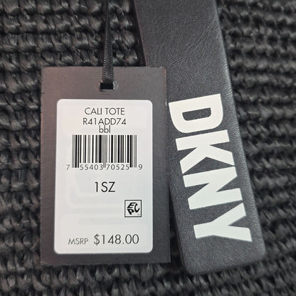 DKNY Black Cali Tote Bag With Leather Straps