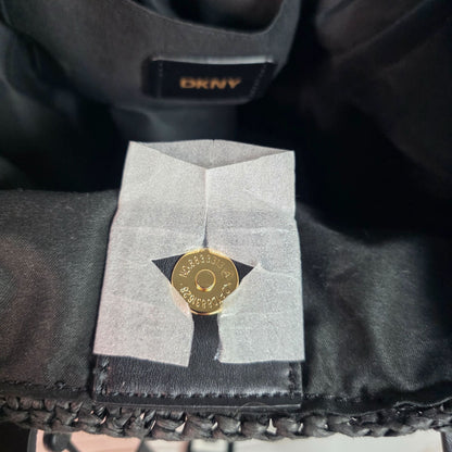 DKNY Black Cali Tote Bag With Leather Straps