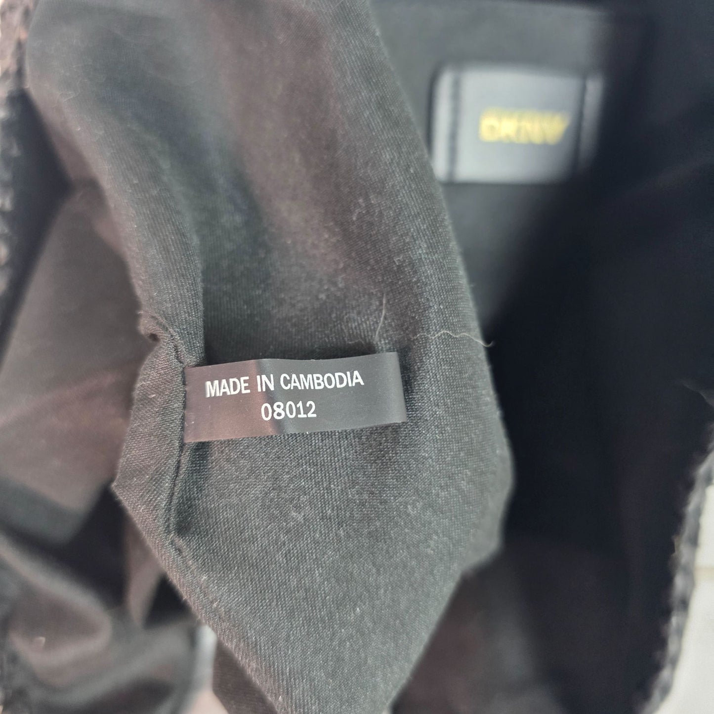 DKNY Black Cali Tote Bag With Leather Straps