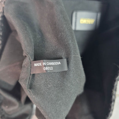 DKNY Black Cali Tote Bag With Leather Straps