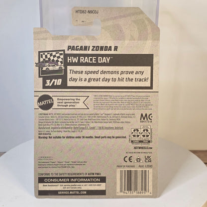 Hot Wheels Pagani Zonda R HW Race Day Diecast Model Yellow