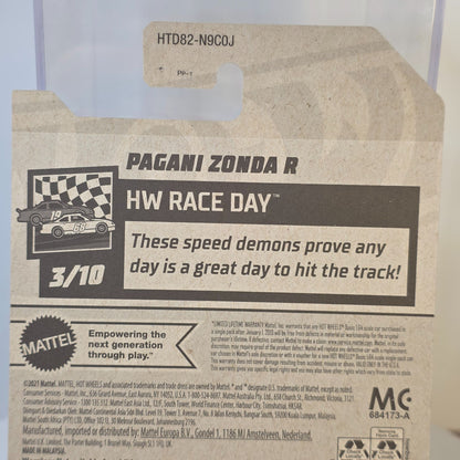 Hot Wheels Pagani Zonda R HW Race Day Diecast Model Yellow