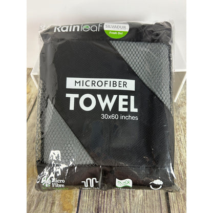 Rainleaf Microfiber Towel 30x60 Inches Ultra Absorbent Compact Quick-Dry Towel For Travel Camping & Gym