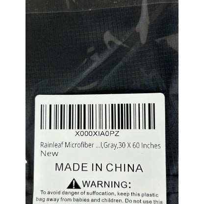 Rainleaf Microfiber Towel 30x60 Inches Ultra Absorbent Compact Quick-Dry Towel For Travel Camping & Gym