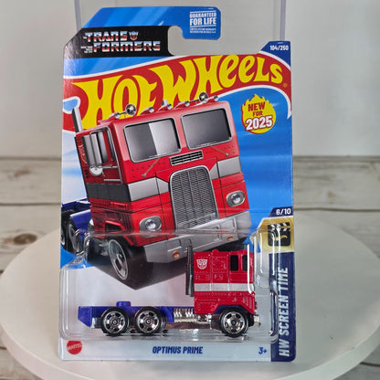 Hot Wheels Transformers Optimus Prime Die-Cast Truck 104/250 New For 2025