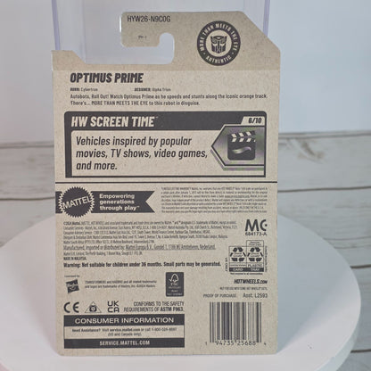 Hot Wheels Transformers Optimus Prime Die-Cast Truck 104/250 New For 2025