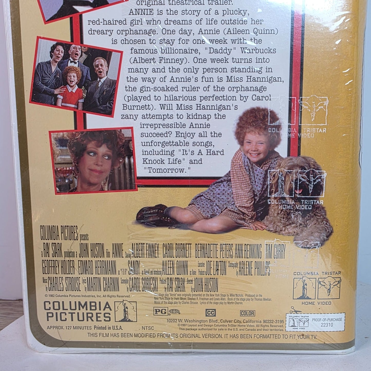 Annie Broadway Tribute Edition VHS Tape - Columbia Tristar Family Collection
