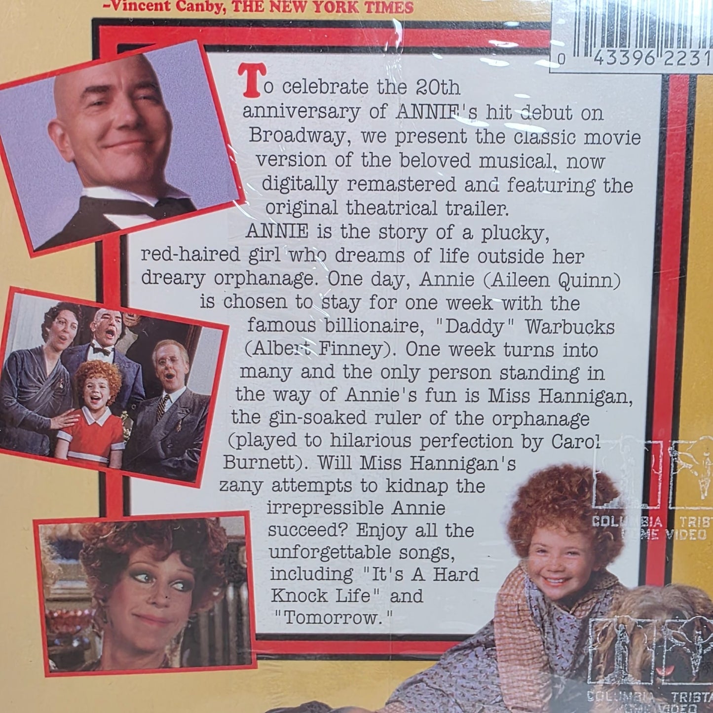 Annie Broadway Tribute Edition VHS Tape - Columbia Tristar Family Collection