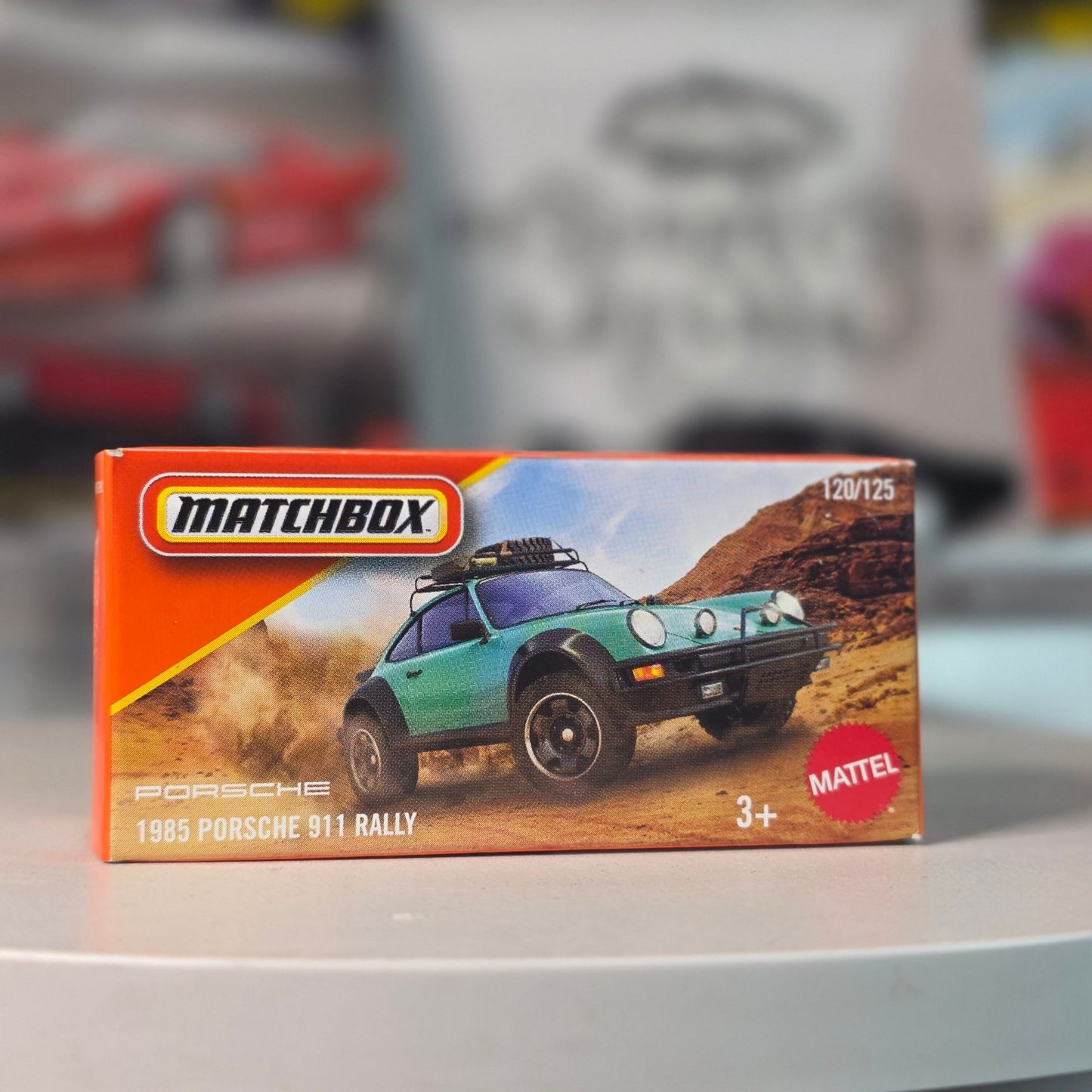 Matchbox Power Grab 1985 Porsche 911 Rally Teal New Sealed Box
