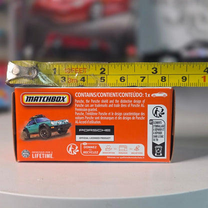 Matchbox Power Grab 1985 Porsche 911 Rally Teal New Sealed Box