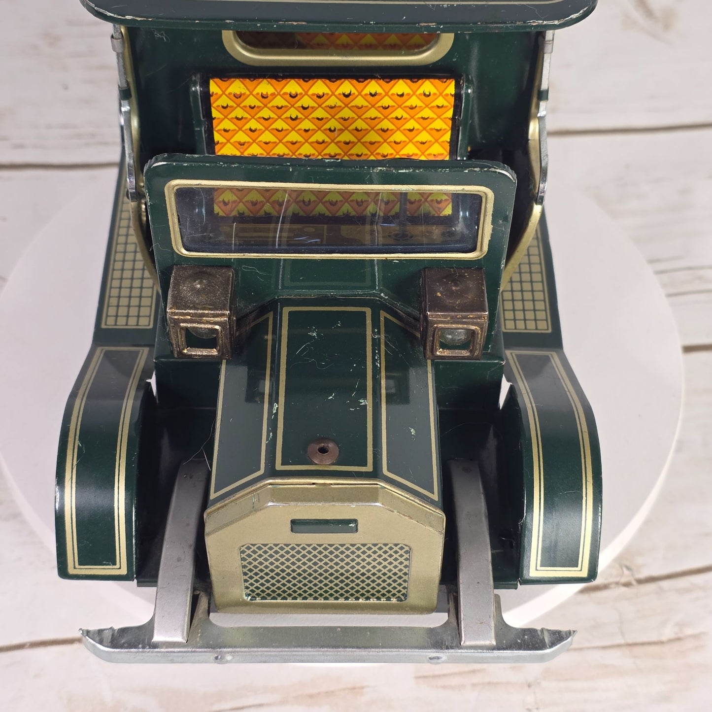 Vintage 1960s SH Horikawa Tin Toy Touring Car Limousine Battery Operated Model UNTESTED