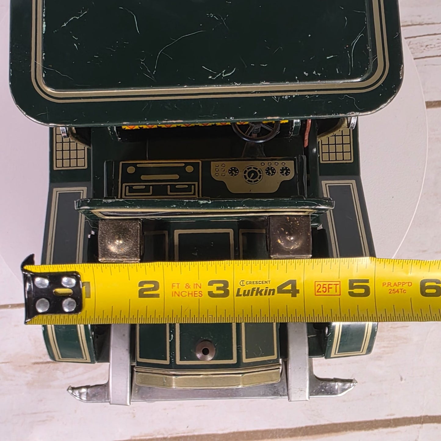 Vintage 1960s SH Horikawa Tin Toy Touring Car Limousine Battery Operated Model UNTESTED