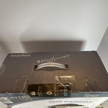 Mountrax Foot Massager W/ Remote Control - Kneading Shiatsu Heat & Timer - Black - Fits Up To Size 12 Feet