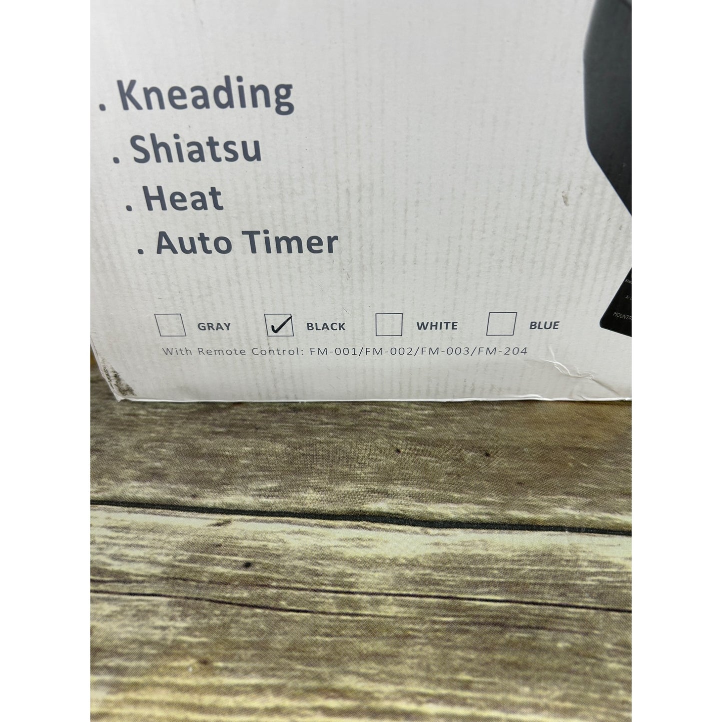 Mountrax Foot Massager W/ Remote Control - Kneading Shiatsu Heat & Timer - Black - Fits Up To Size 12 Feet