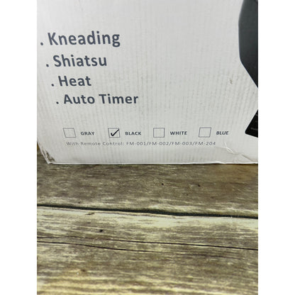 Mountrax Foot Massager W/ Remote Control - Kneading Shiatsu Heat & Timer - Black - Fits Up To Size 12 Feet