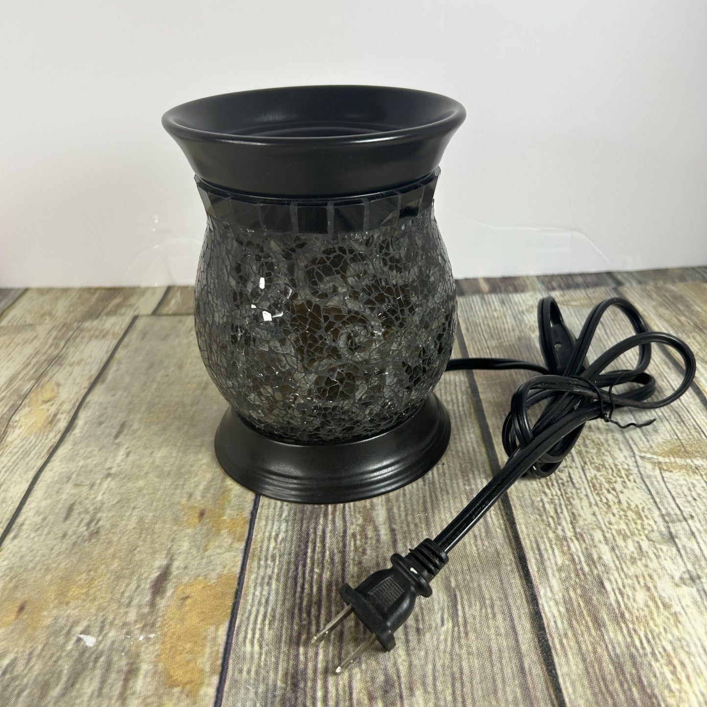 Black Mosaic Electric Wax Warmer Burner By PartyLite