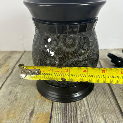 Black Mosaic Electric Wax Warmer Burner By PartyLite