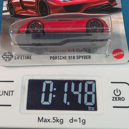 🔥 RARE 🔥 2025 Matchbox 15/125 Porsche 918 Spyder Red Die-Cast Metal Car NIP [30782]