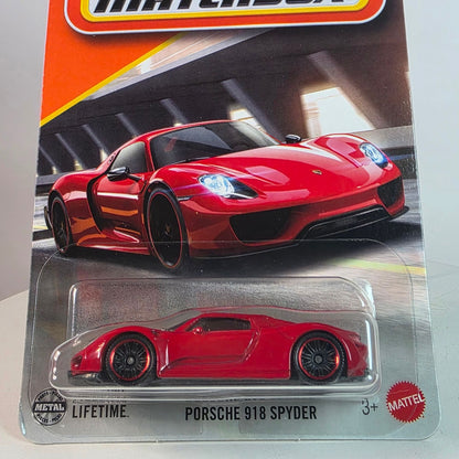 🔥 RARE 🔥 2025 Matchbox 15/125 Porsche 918 Spyder Red Die-Cast Metal Car NIP [30782]