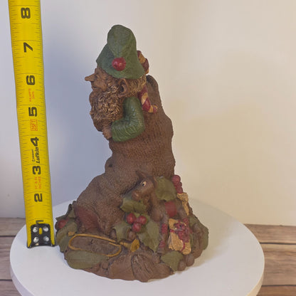Tom Clark Yule Christmas Gnome Figurine 1984 Signed Cairn #1048 Rustic Holiday Decor