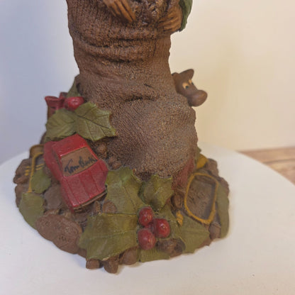 Tom Clark Yule Christmas Gnome Figurine 1984 Signed Cairn #1048 Rustic Holiday Decor