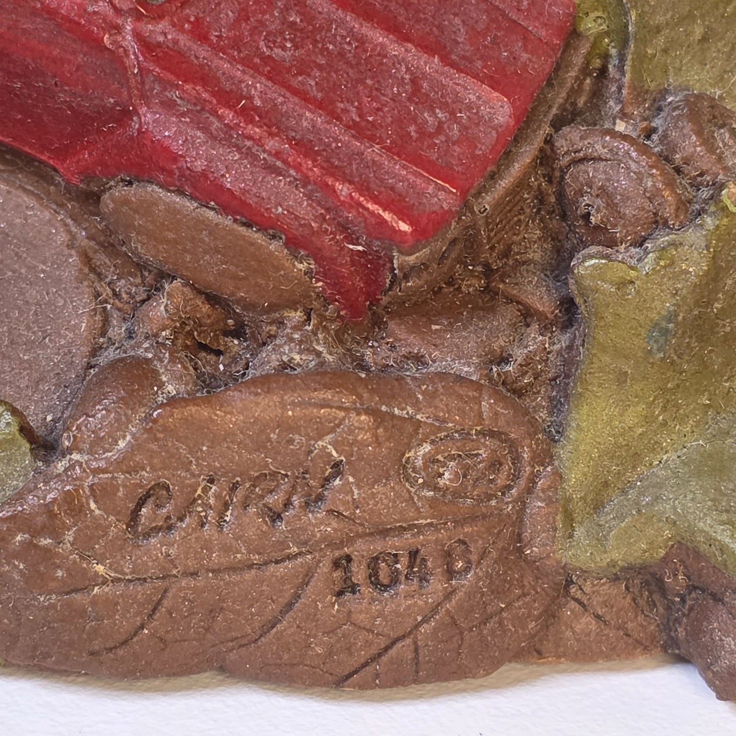 Tom Clark Yule Christmas Gnome Figurine 1984 Signed Cairn #1048 Rustic Holiday Decor