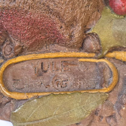 Tom Clark Yule Christmas Gnome Figurine 1984 Signed Cairn #1048 Rustic Holiday Decor