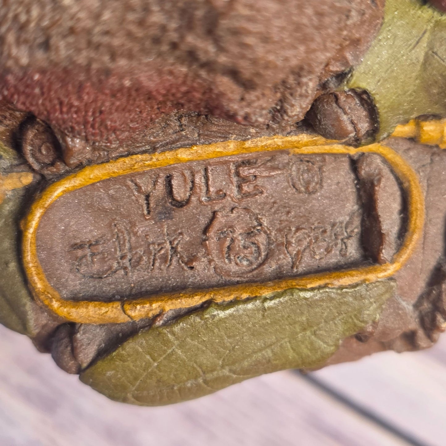 Tom Clark Yule Christmas Gnome Figurine 1984 Signed Cairn #1048 Rustic Holiday Decor