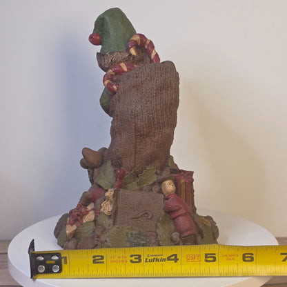 Tom Clark Yule Christmas Gnome Figurine 1984 Signed Cairn #1048 Rustic Holiday Decor