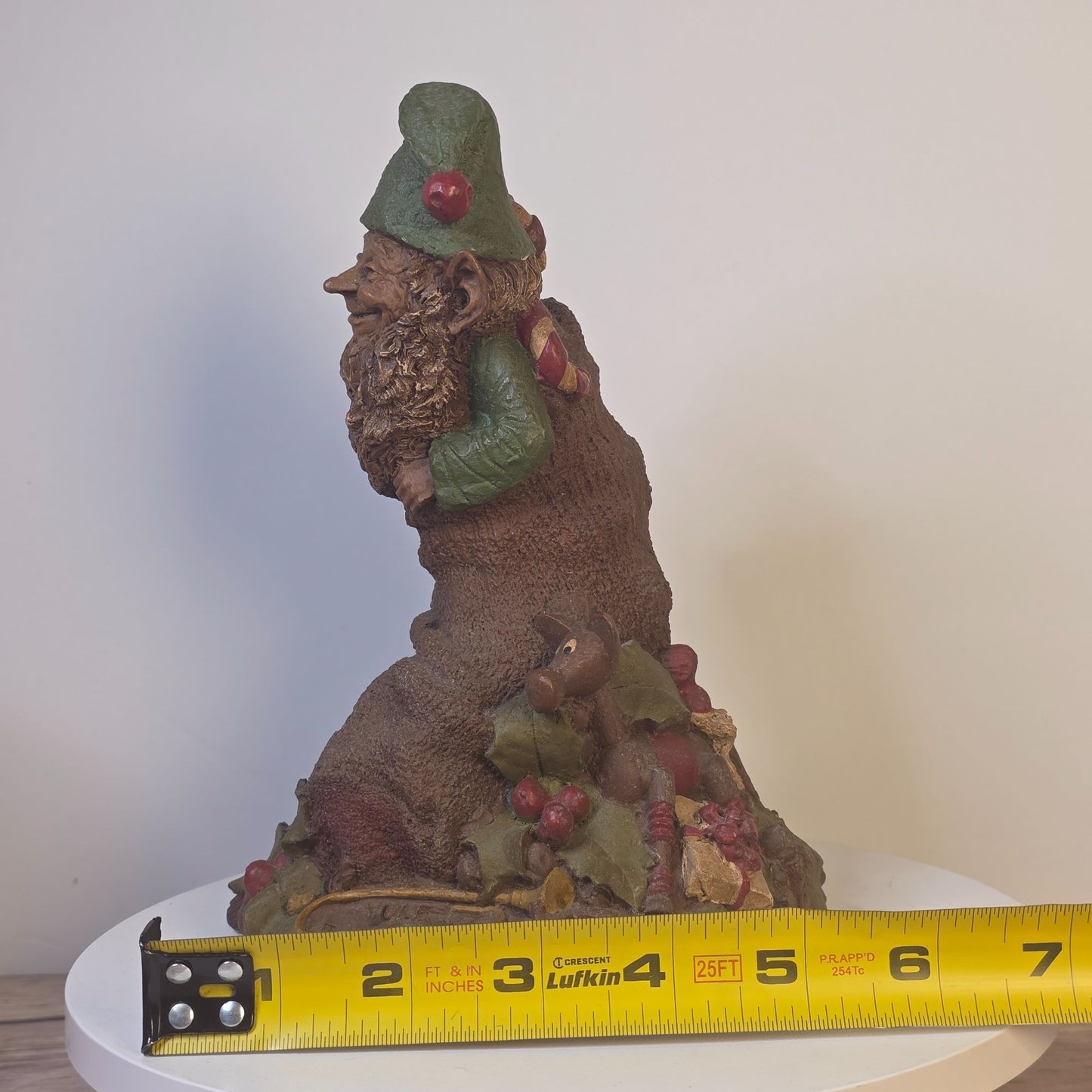 Tom Clark Yule Christmas Gnome Figurine 1984 Signed Cairn #1048 Rustic Holiday Decor