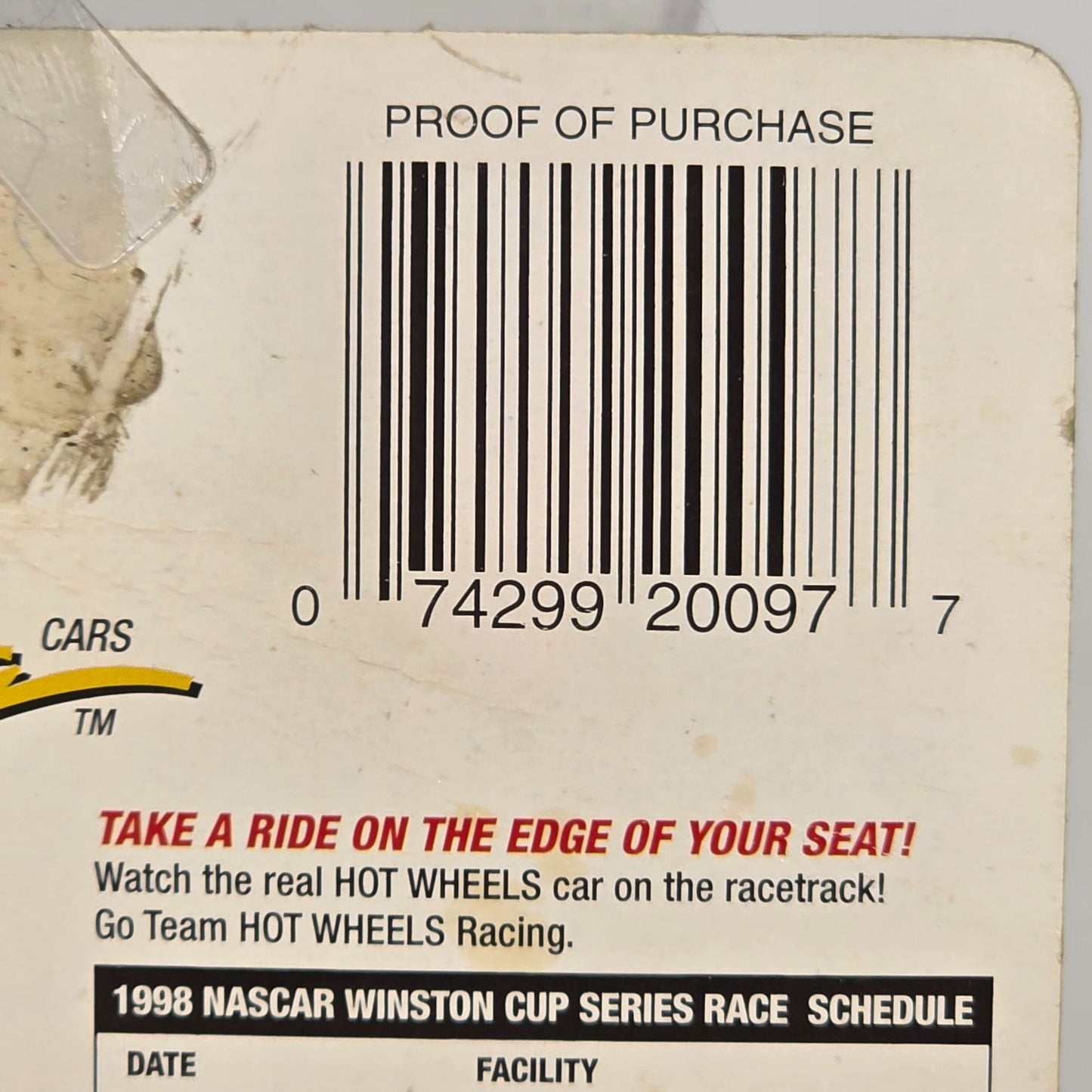 Hot Wheels Pro Racing 1998 Preview Edition Chad Little #97 Die-Cast Car