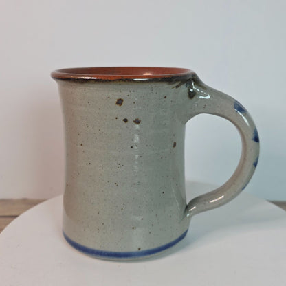 Hunters Run 2002 Blue Horse Stoneware Mug By Dan Harvey