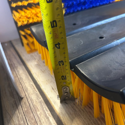 Farm Animals Grooming & Scratching Brushes With Hardware Yellow & Blue 2 pieces