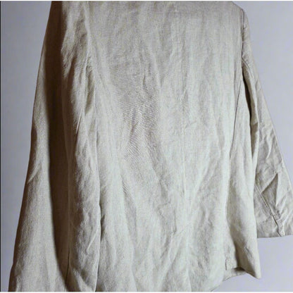 NWT New A New Day Womens Beige Single-Breasted Blazer S Responsible Style Linen Blend