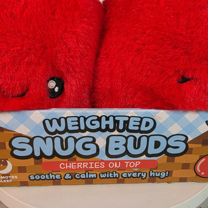Weighted Snug Buds Cherries On Top Plush Toy 2.2 Lb Pink Sky Stress Relief Sleep Aid For Ages 3+ Soft & Calm Hug Buddy