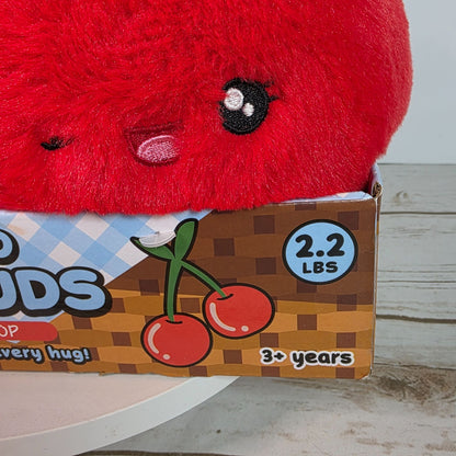 Weighted Snug Buds Cherries On Top Plush Toy 2.2 Lb Pink Sky Stress Relief Sleep Aid For Ages 3+ Soft & Calm Hug Buddy