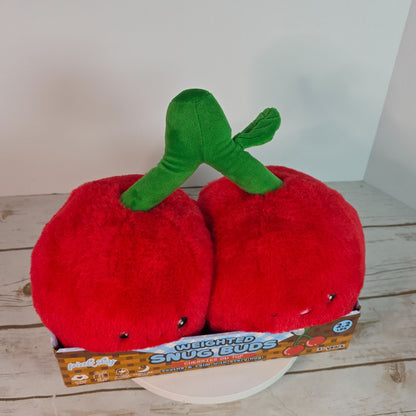 Weighted Snug Buds Cherries On Top Plush Toy 2.2 Lb Pink Sky Stress Relief Sleep Aid For Ages 3+ Soft & Calm Hug Buddy