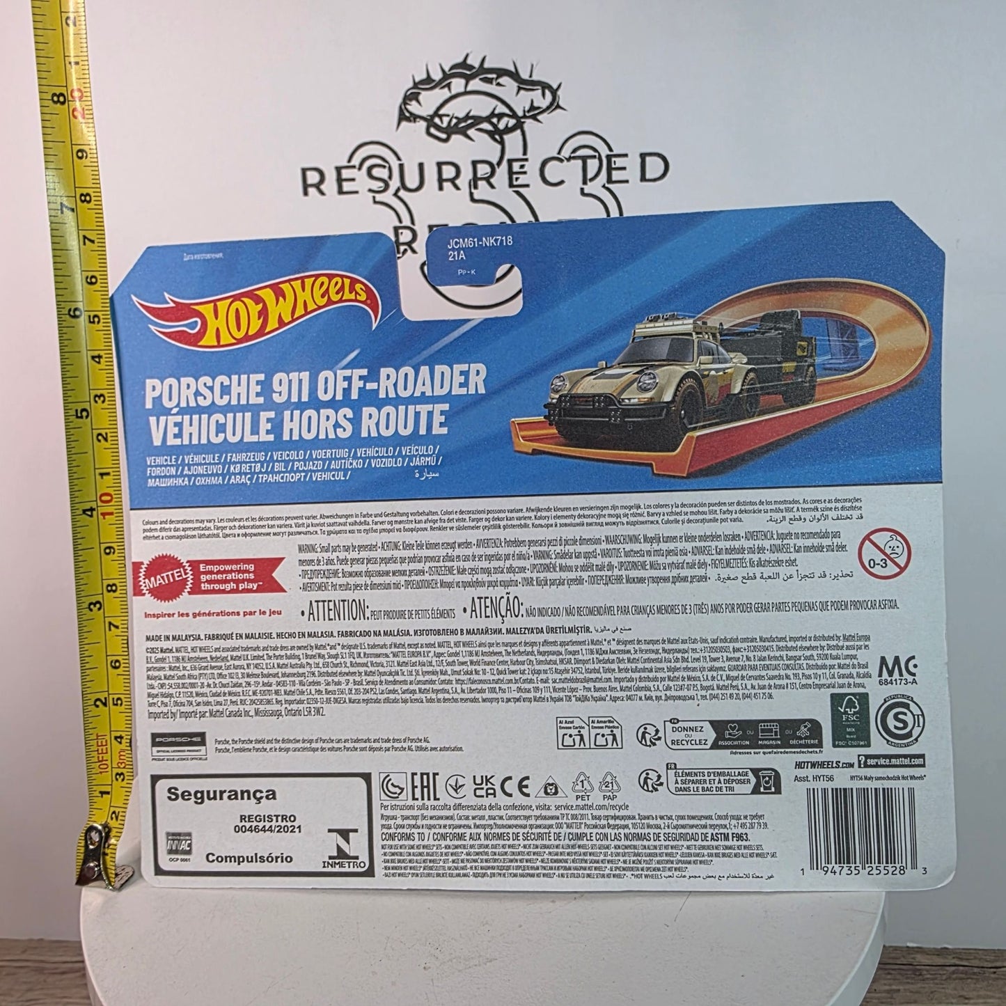 Hot Wheels Porsche 911 Off-Roader & Trailer Track Fleet Set 1:64 Scale Die-Cast Collectible Toy Car