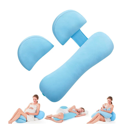 Napz Adjustable Maternity Pillow For Pregnant Women  15° Slope Design  Soft Washable Breathable  Waist & Abdominal Support