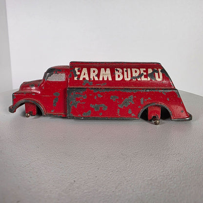 Vintage Cam Cast Diecast Farm Bureau Tanker Truck 5" Edgerton Ohio Rare As Is Condition