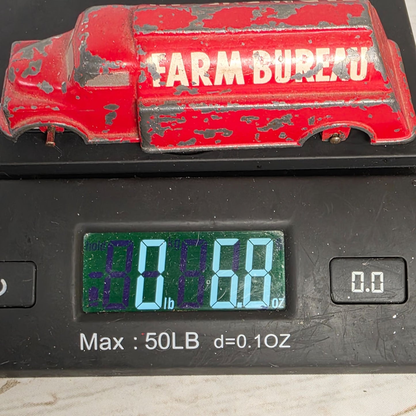 Vintage Cam Cast Diecast Farm Bureau Tanker Truck 5" Edgerton Ohio Rare As Is Condition