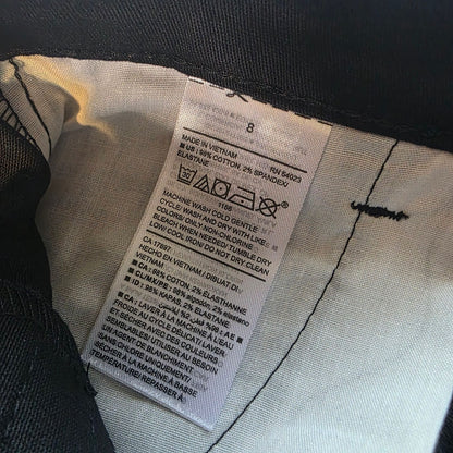 Old Navy Mid-Rise Skinny Pants Black Size 8 Stretch Cotton NWT Womens