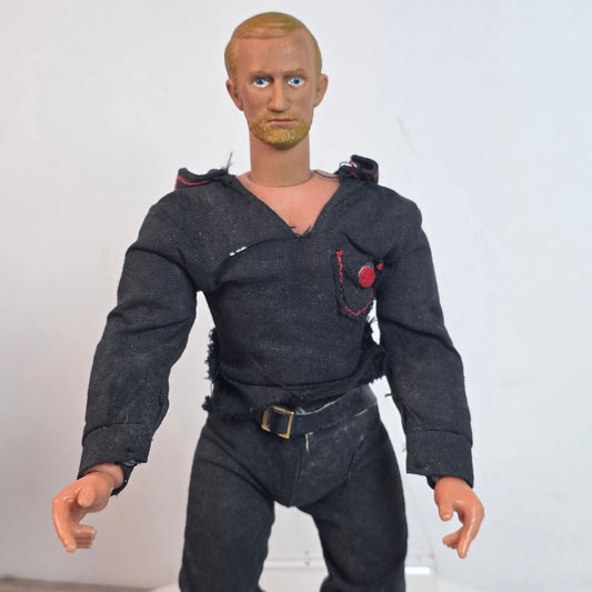 1973 Excel Jesse James 10" Vintage Action Figure With Black Outfit & Boots