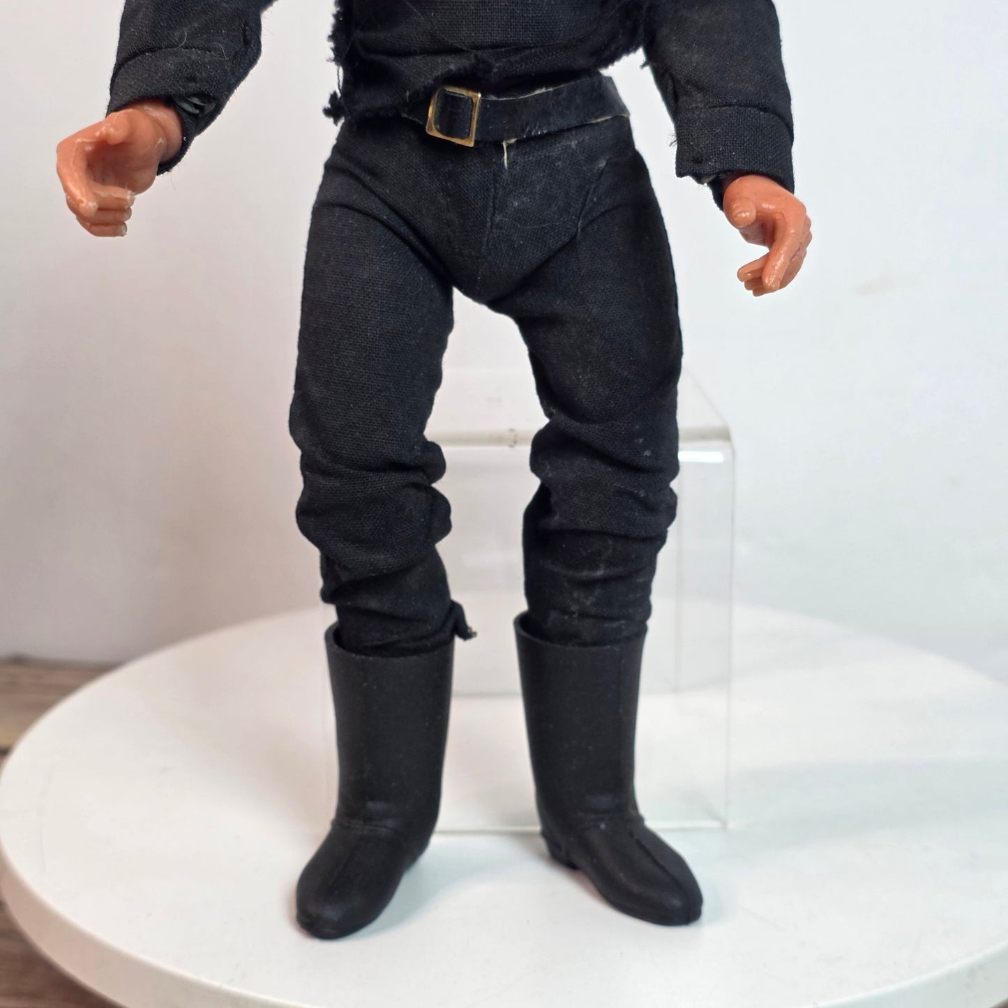 1973 Excel Jesse James 10" Vintage Action Figure With Black Outfit & Boots