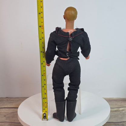1973 Excel Jesse James 10" Vintage Action Figure With Black Outfit & Boots