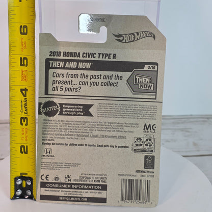 Hot Wheels 2018 Honda Civic Type R Die-Cast Model Car