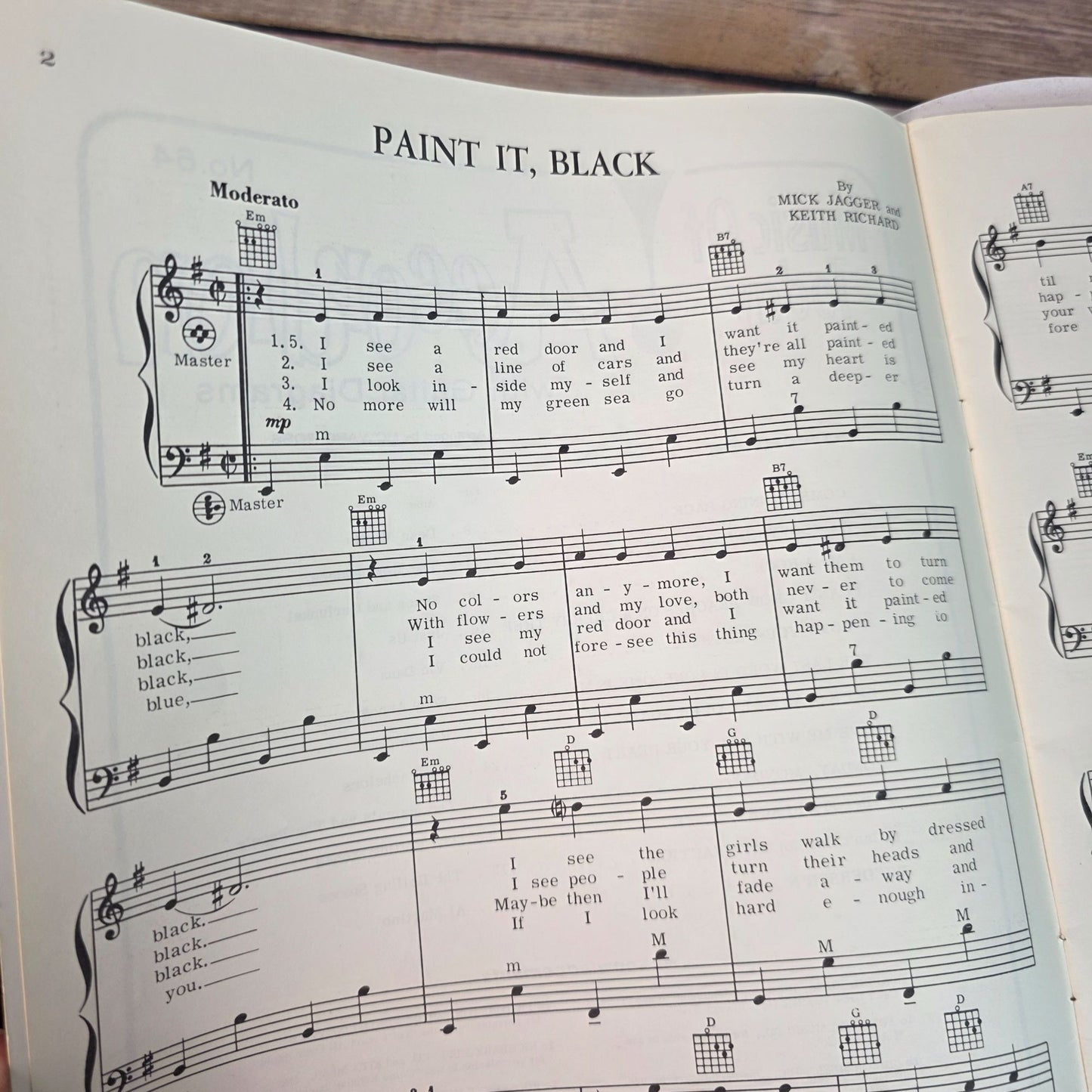 Music Of Today Accordion No.64 With Guitar Diagrams