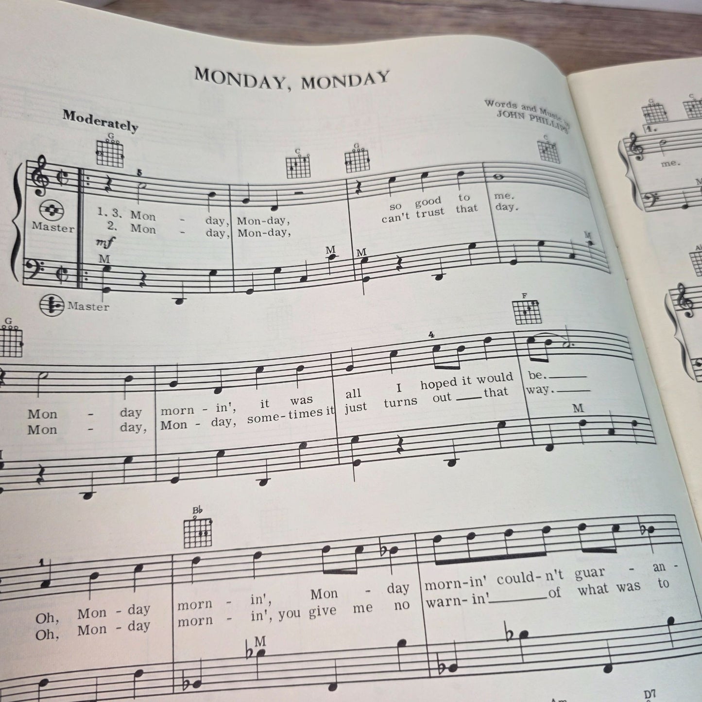 Music Of Today Accordion No.64 With Guitar Diagrams