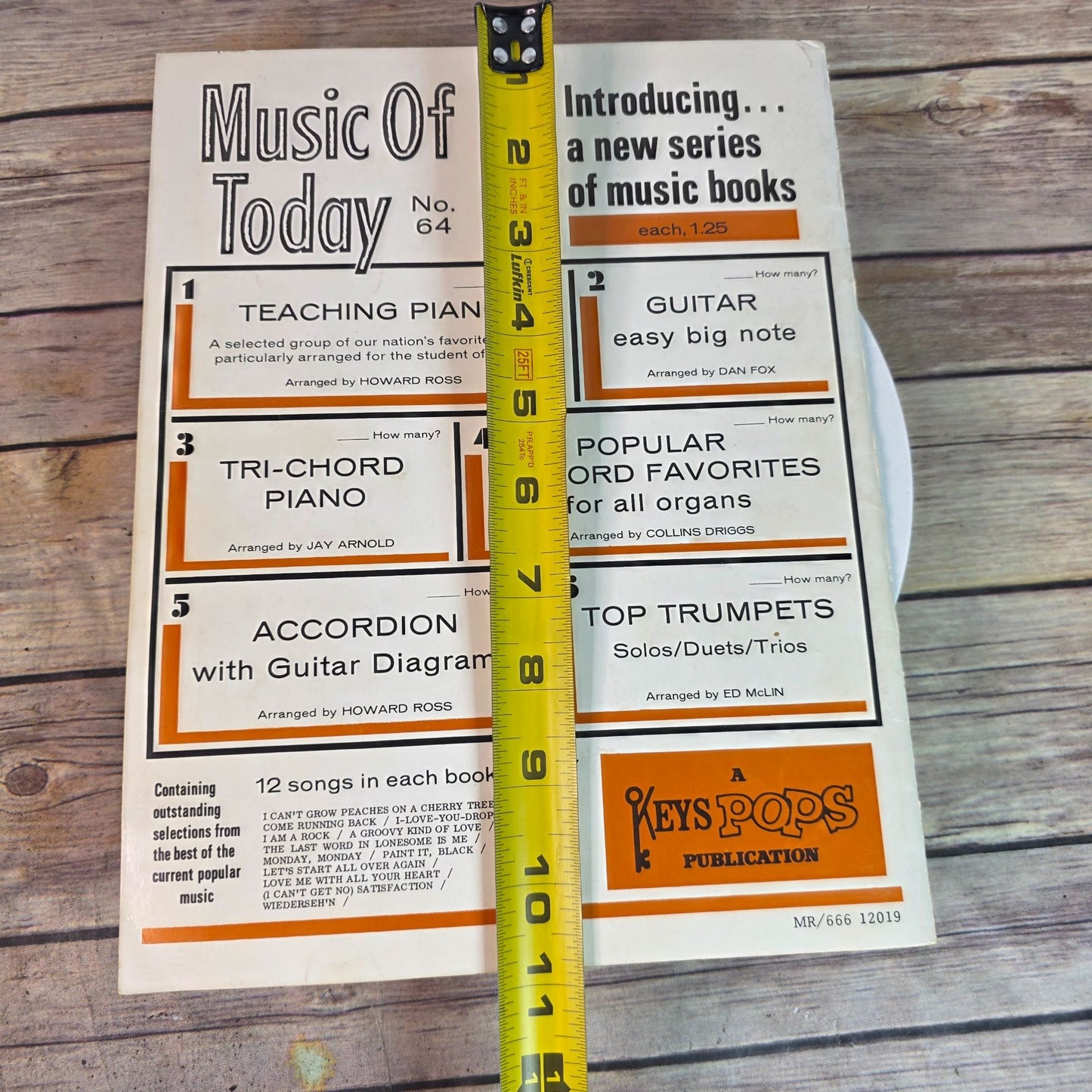 Music Of Today Accordion No.64 With Guitar Diagrams