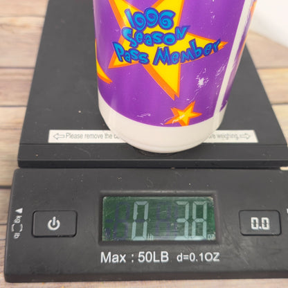 Vintage Paramounts Kings Island 1996 Season Pass Member Souvenir Cup With Lid & Straw